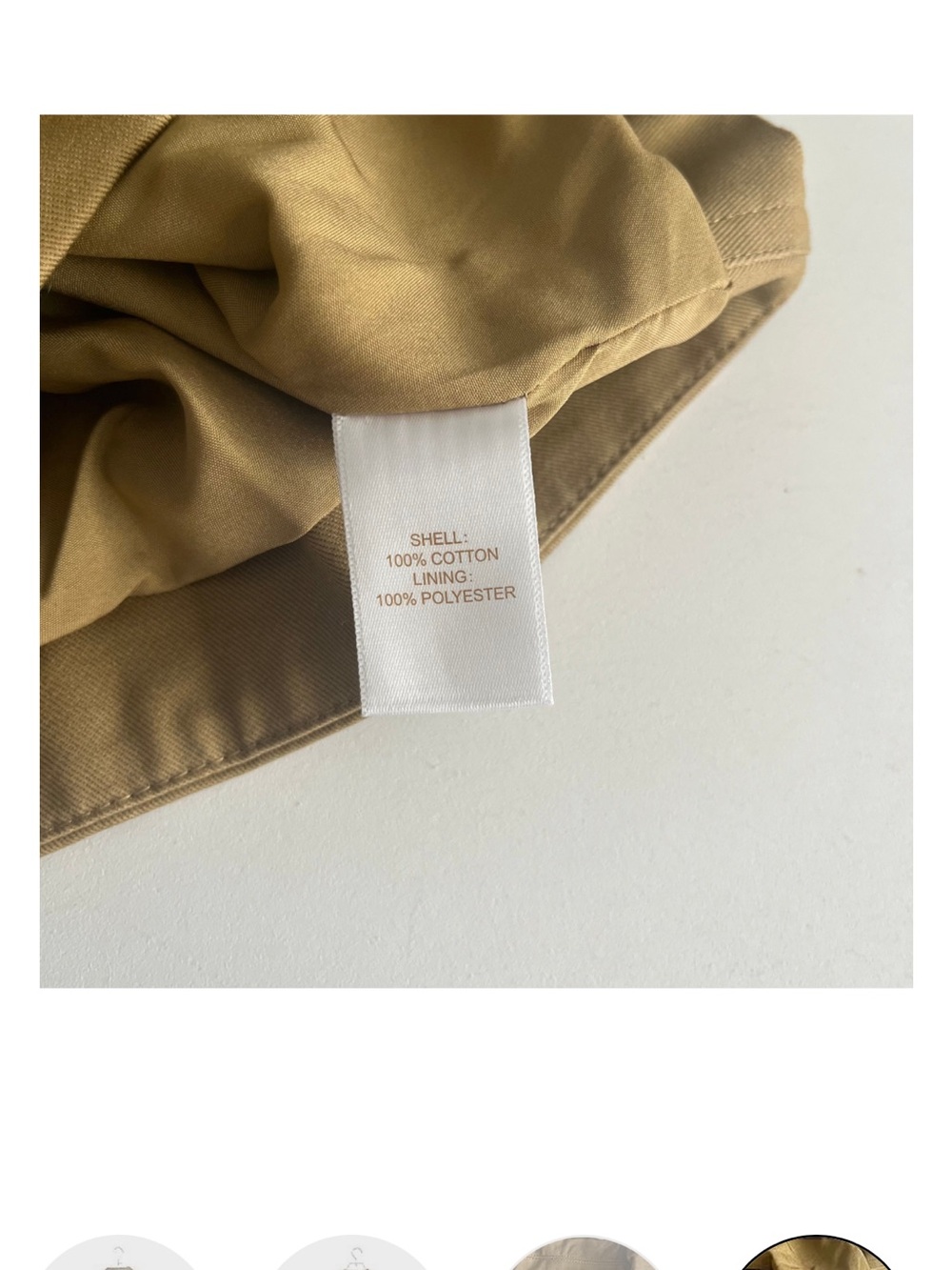 Caroline Constas Cropped Cape-Detail Jacket in Khaki NWT - Picture 4 of 8